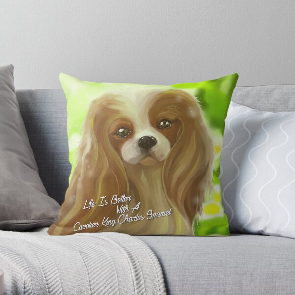 Cavalier King Charles Spaniel Dog Gifts Throw Pillow