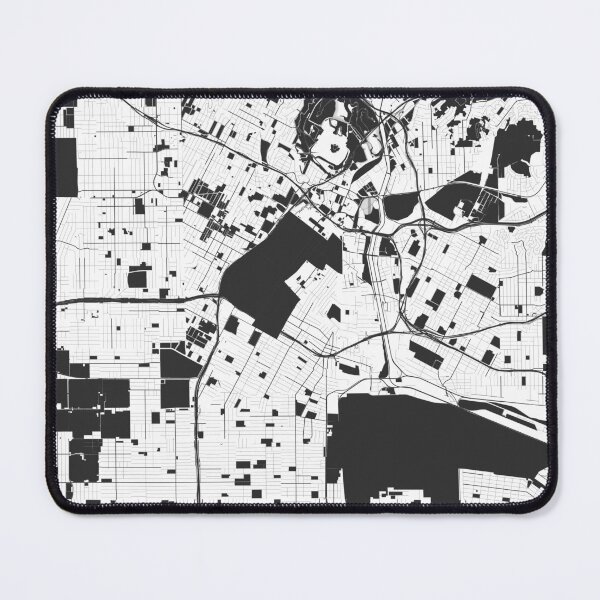 Item preview, Los Angeles Map Art Black white California USA designed and sold by EpicMaps.