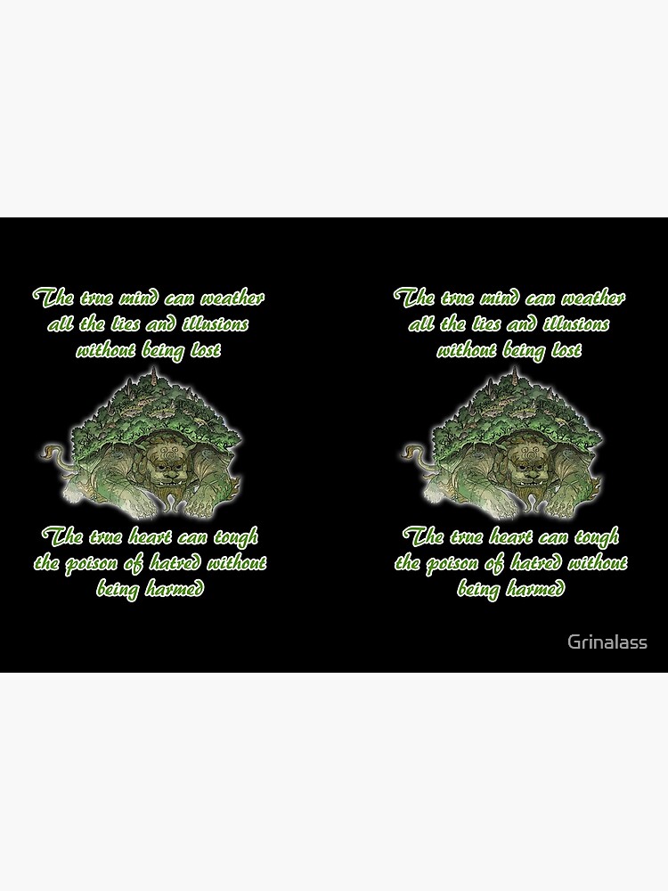 "The True Mind..... - Lion Turtle Quote" Hardcover Journal for Sale by