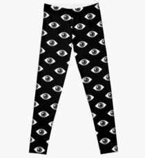 Eyes Wide Open - on Black Leggings