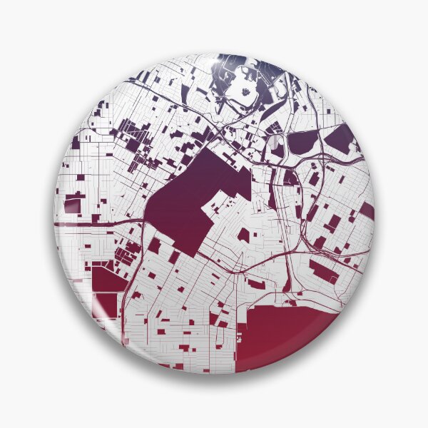 Item preview, Los Angeles Map Art Pink Blue California USA designed and sold by EpicMaps.
