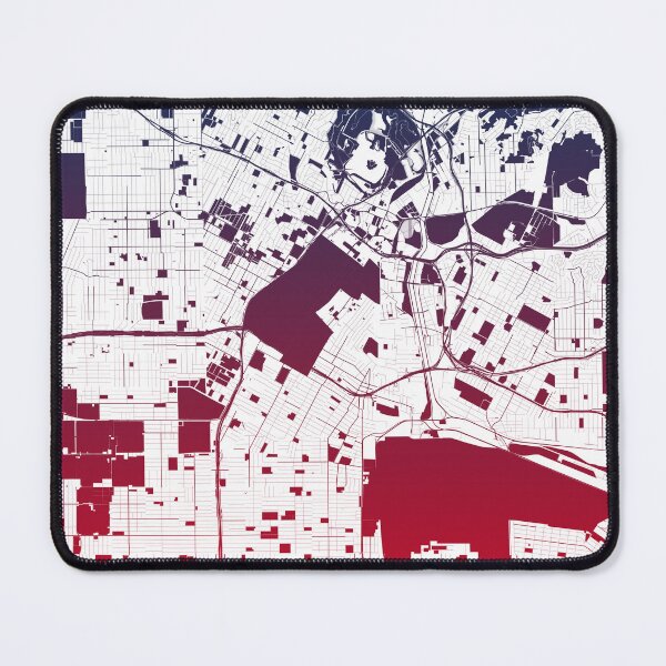 Item preview, Los Angeles Map Art Pink Blue California USA designed and sold by EpicMaps.