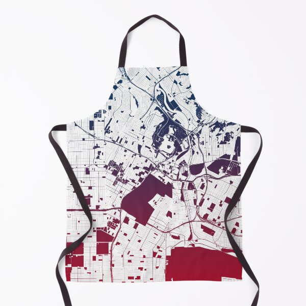 Item preview, Los Angeles Map Art Pink Blue California USA designed and sold by EpicMaps.