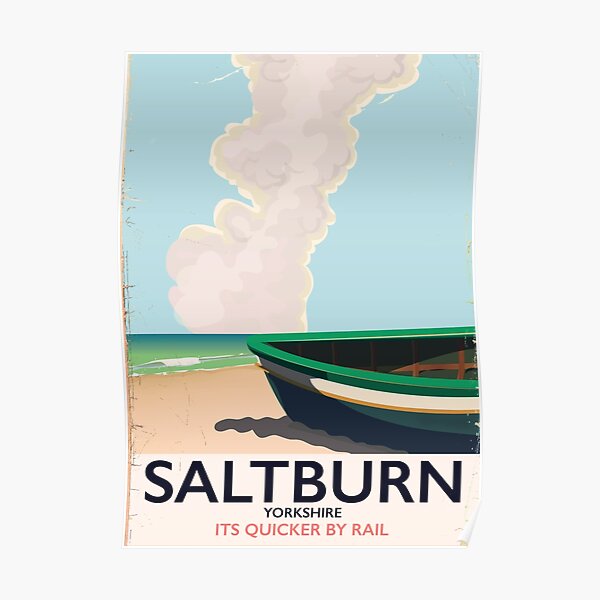 Saltburn - Yorkshire vintage travel poster. Poster