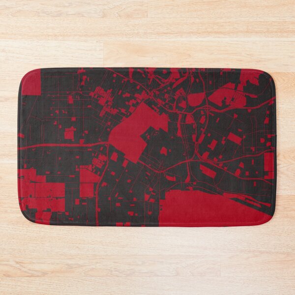 Artikelvorschau, Los Angeles Map Art Rotweinfarbe Kalifornien USA entworfen und verkauft von EpicMaps.