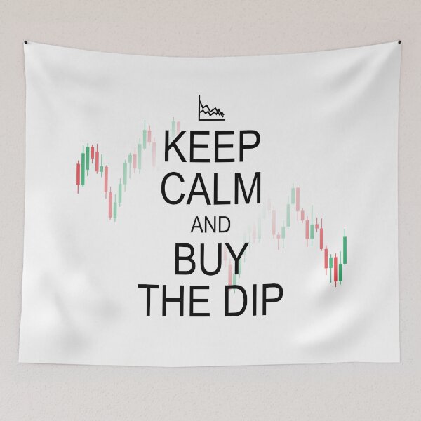 Item preview, Keep Calm and Buy the Dip (black text) designed and sold by OlivDesignsCo.