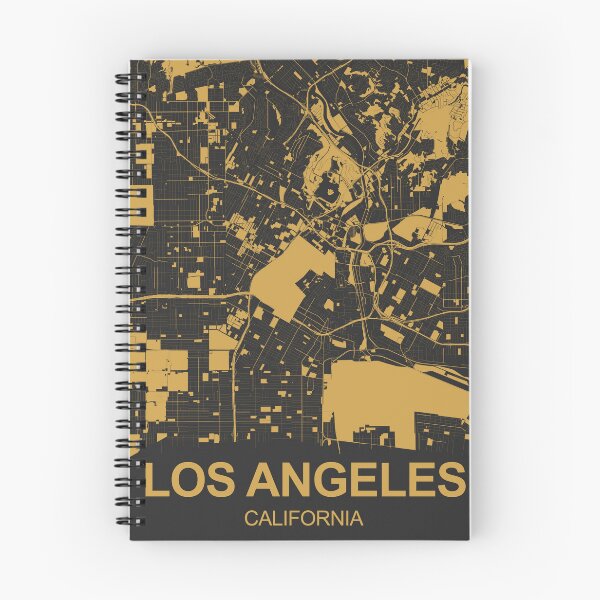 Item preview, Los Angeles Map Art Black Gold California USA designed and sold by EpicMaps.