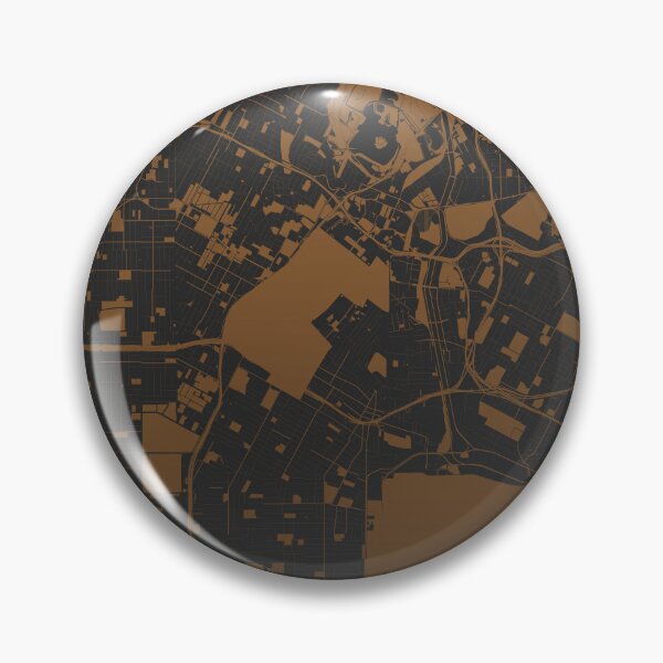 Item preview, Los Angeles Map Art coffee color California USA designed and sold by EpicMaps.