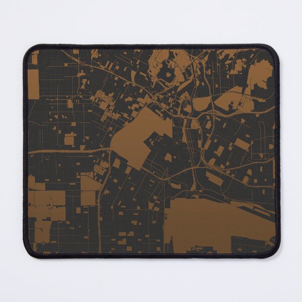 Item preview, Los Angeles Map Art coffee color California USA designed and sold by EpicMaps.