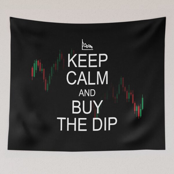 Item preview, Keep Calm and Buy the Dip (white text) designed and sold by OlivDesignsCo.