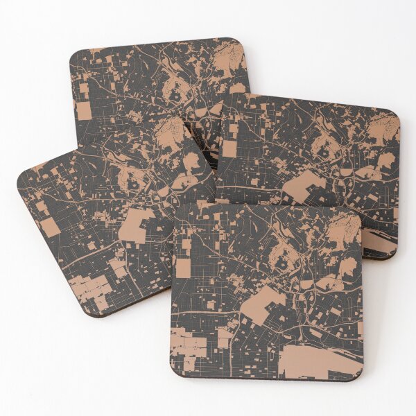 Item preview, Los Angeles Map Art Chocolate color California USA designed and sold by EpicMaps.