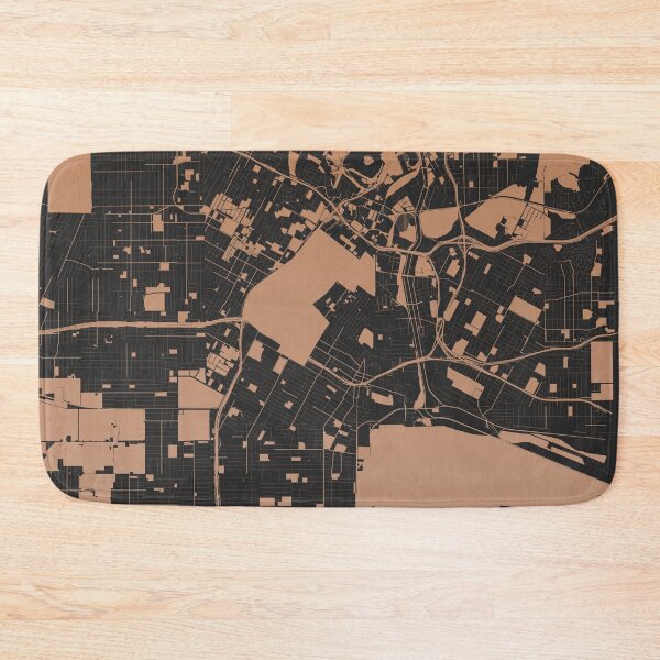 Item preview, Los Angeles Map Art Chocolate color California USA designed and sold by EpicMaps.