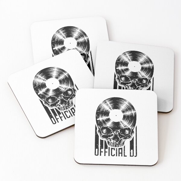 Item preview, Official DJ Vinyl Record Music Lover Gothic Skull Album LP designed and sold by GrandeDuc.