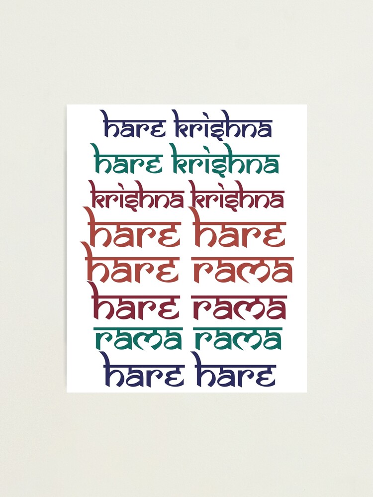 Premium Vector  Calligraphy krishna mantra chants hindu mantra