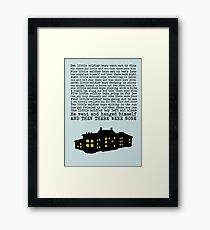Agatha Christie: And Then There Were None (Light Green) Framed Print