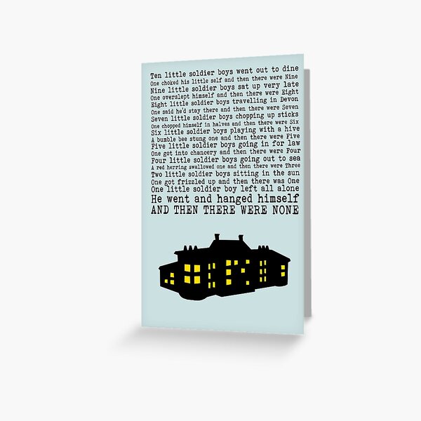 Agatha Christie: And Then There Were None (Light Green) Greeting Card
