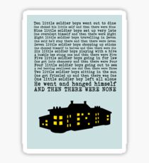 Agatha Christie: And Then There Were None (Light Green) Sticker