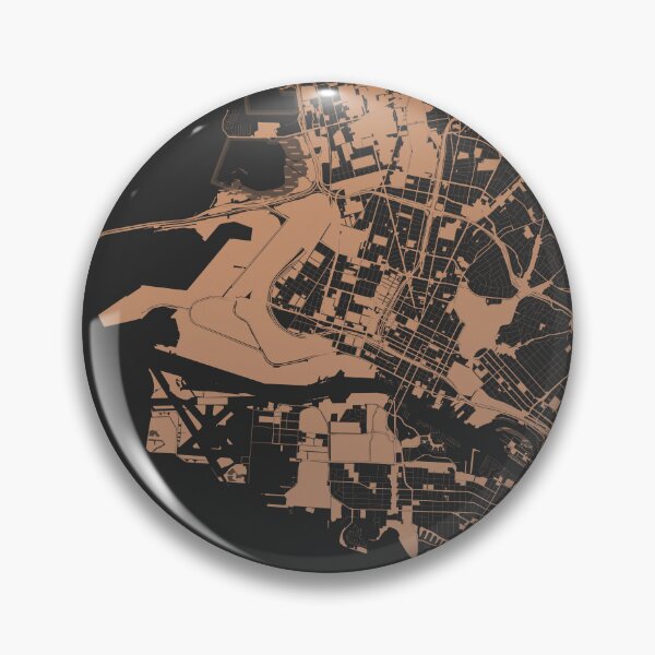 Item preview, Oakland Map Art Chocolate color California USA designed and sold by EpicMaps.