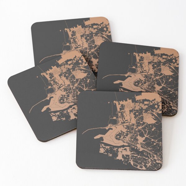 Item preview, Oakland Map Art Chocolate color California USA designed and sold by EpicMaps.