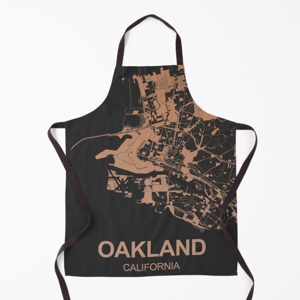 Item preview, Oakland Map Art Chocolate color California USA designed and sold by EpicMaps.