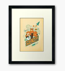 Science!!! It Knows Stuff! Framed Print