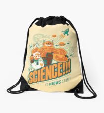 Science!!! It Knows Stuff! Drawstring Bag