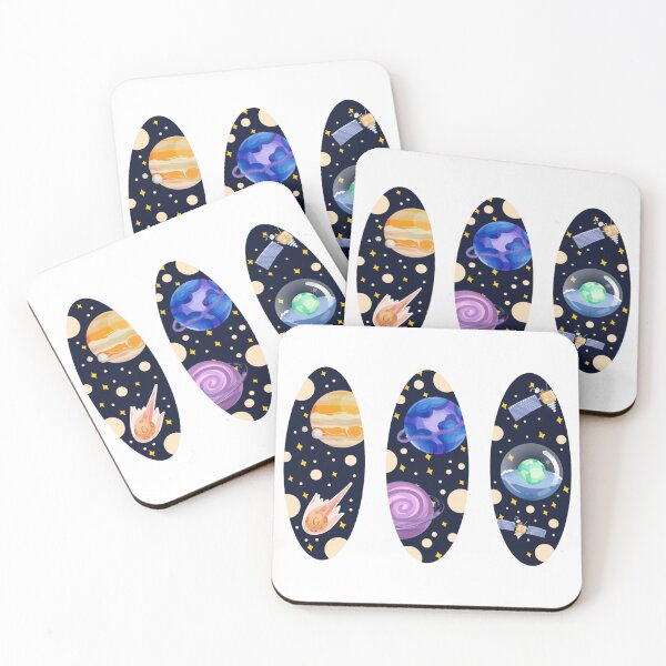 Item preview, rocket planet starry blue designed and sold by WaviStudio.