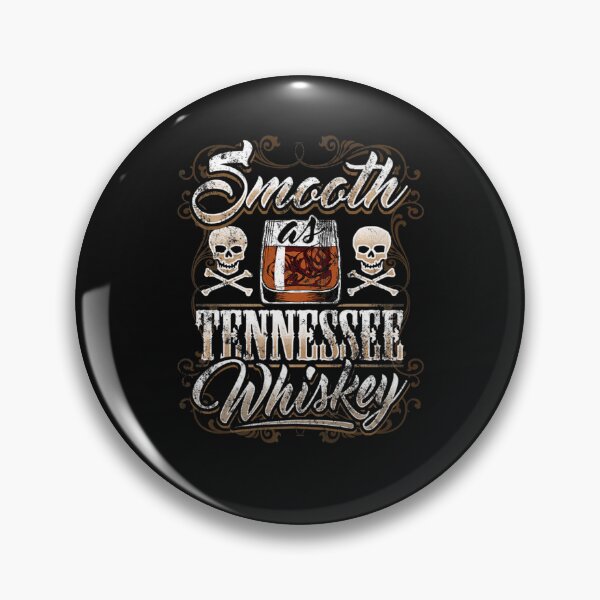 Item preview, Smooth As Tennessee Whiskey Glass Men Skull Grunge Vintage designed and sold by Ashford Tilley.