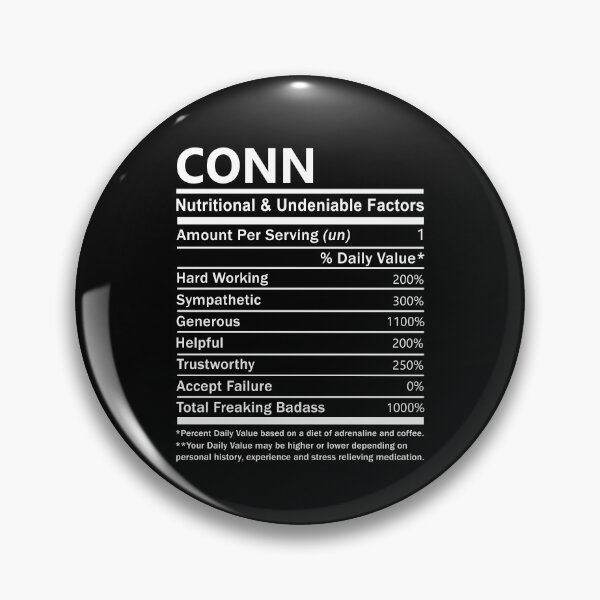 Item preview, Conn Name T Shirt - Conn Nutritional And Undeniable Factors Gift Item Tee designed and sold by anthonyodo.