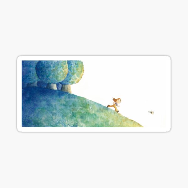 Pursuit in the magic forest Sticker