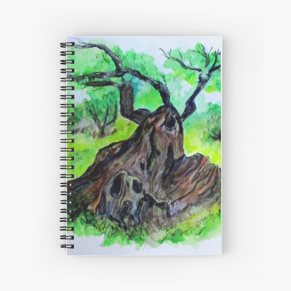 Olive Tree & Grove Digital Enhanced Spiral Notebook