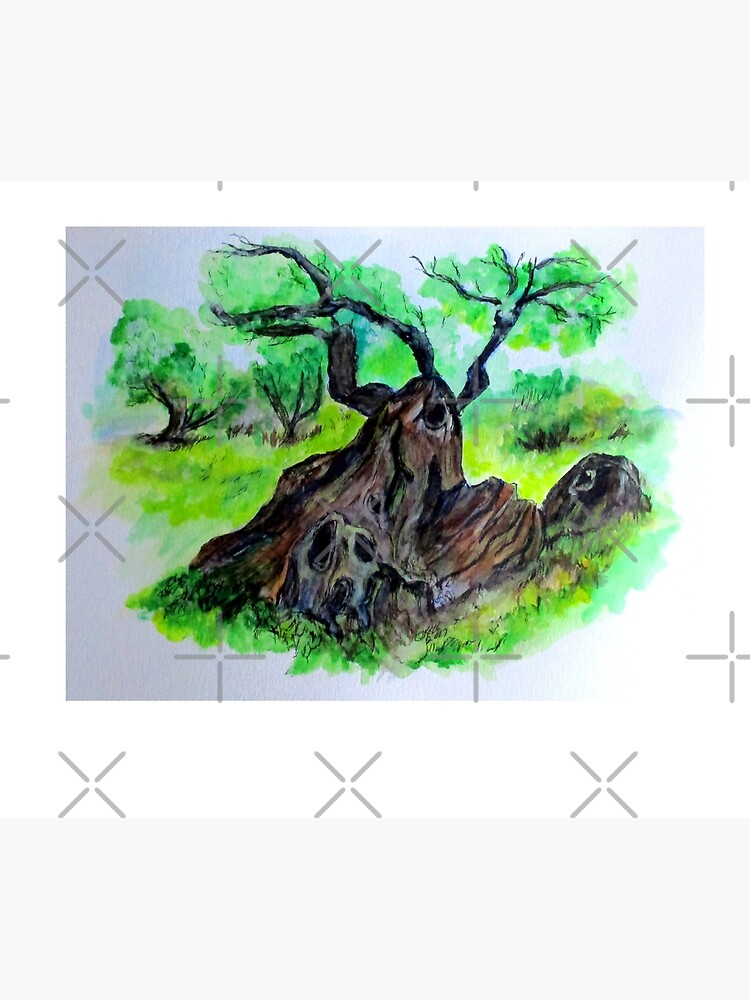Olive Tree & Grove Digital Enhanced by cjkell