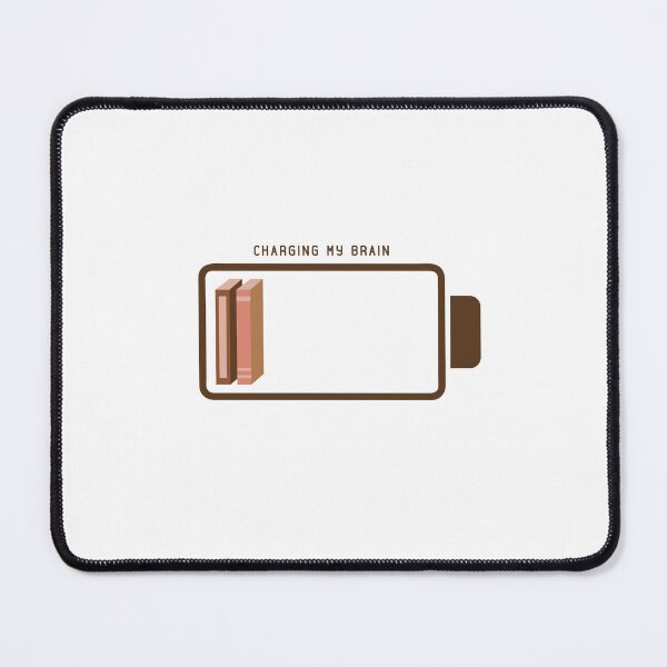 Item preview, CHARGING MY BRAIN: E-BOOK READER, KINDLE ADDICT designed and sold by The Bookworm Store.