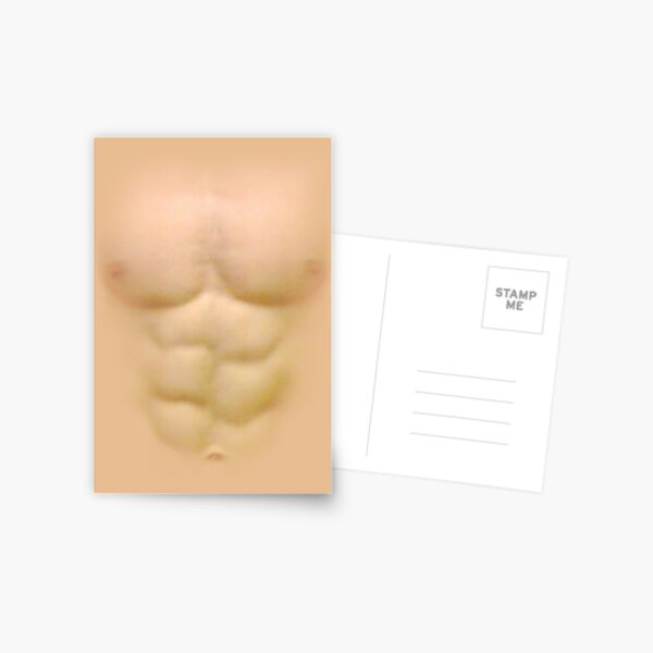 T-shirt with Male Torso Postcard