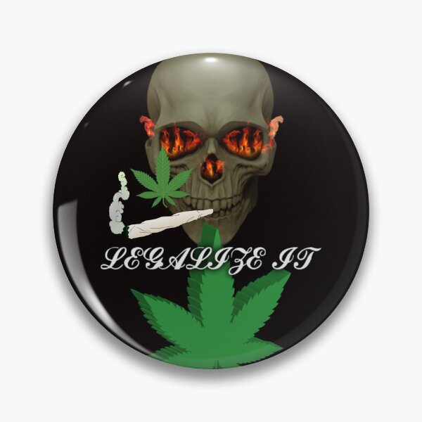 Item preview, Smoking Weed Skull. designed and sold by BestDesignbySof.