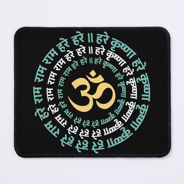 Item preview, Hare Krishna Aum Om Mantra Symbol Chanting Hinduism designed and sold by alltheprints.