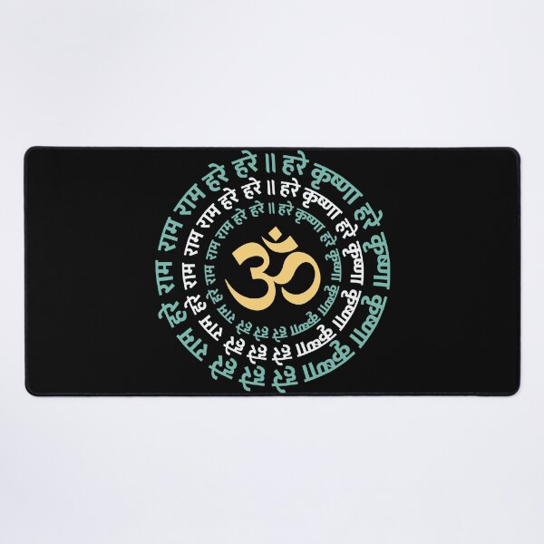 Item preview, Hare Krishna Aum Om Mantra Symbol Chanting Hinduism designed and sold by alltheprints.