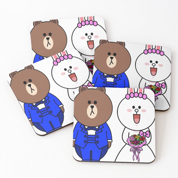 Item preview, Brown Bear and Cony Wedding  designed and sold by JerryHale38.
