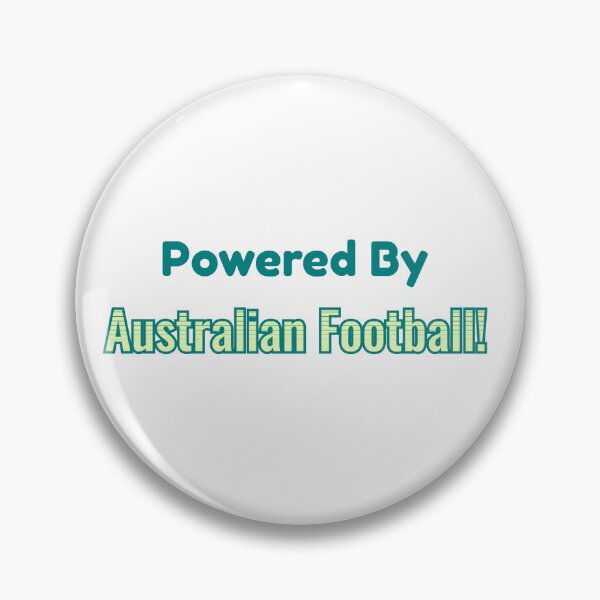 Item preview, Powered By Australian Football designed and sold by cooldesignsalot.
