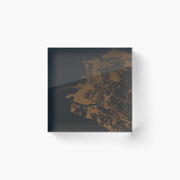 Item preview, Oakland Map Art coffee color California USA designed and sold by EpicMaps.