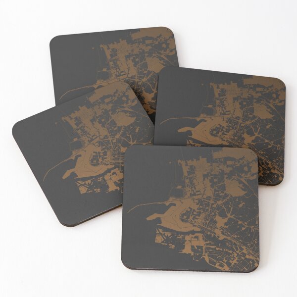 Item preview, Oakland Map Art coffee color California USA designed and sold by EpicMaps.