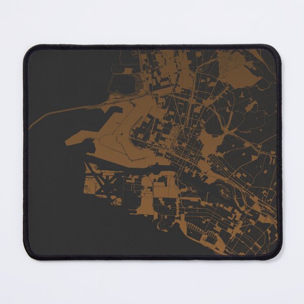 Item preview, Oakland Map Art coffee color California USA designed and sold by EpicMaps.