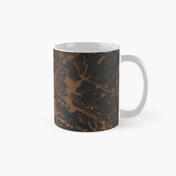 Item preview, Oakland Map Art coffee color California USA designed and sold by EpicMaps.
