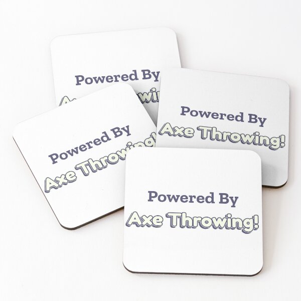 Item preview, Powered By Axe Throwing designed and sold by cooldesignsalot.