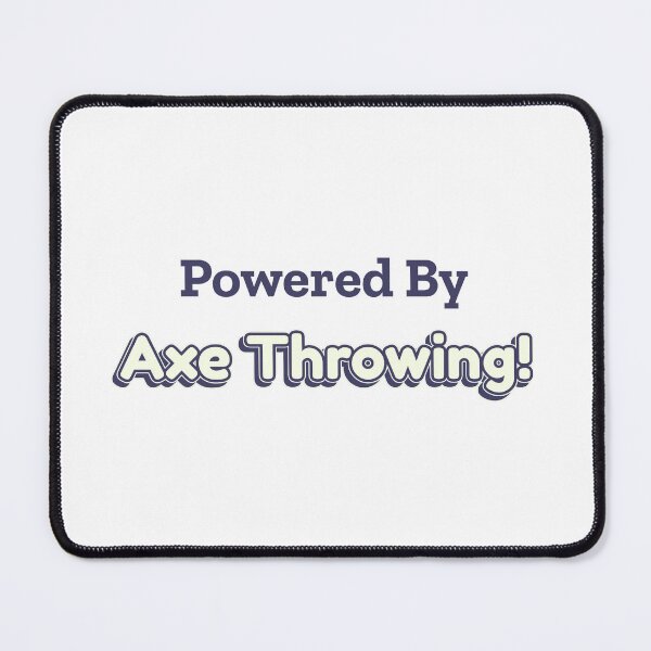 Item preview, Powered By Axe Throwing designed and sold by cooldesignsalot.
