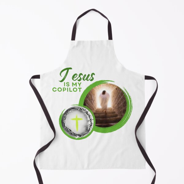 Item preview, Jesus is my copilot green cross nature tree leaf handmade love christian quote gift designed and sold by Ramesh ⭐⭐⭐⭐⭐.