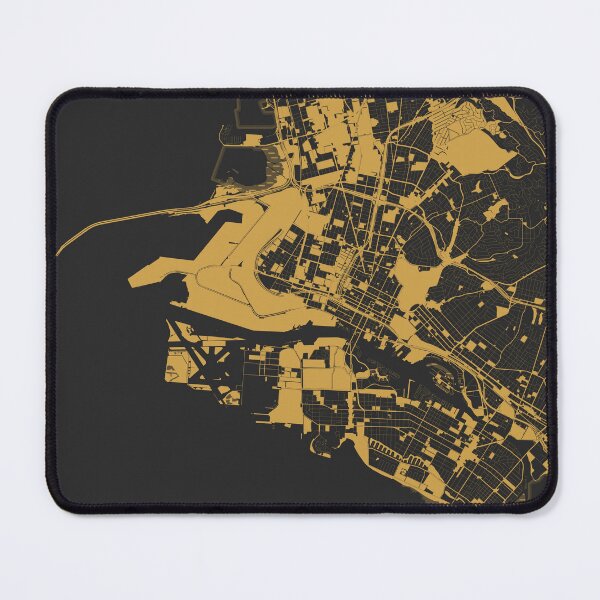 Item preview, Oakland Map Art Black Gold California USA designed and sold by EpicMaps.