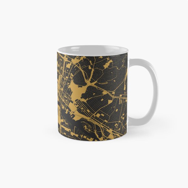 Item preview, Oakland Map Art Black Gold California USA designed and sold by EpicMaps.