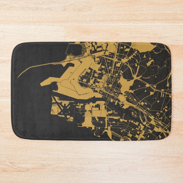 Item preview, Oakland Map Art Black Gold California USA designed and sold by EpicMaps.