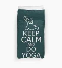 Yoga Elephant - Keep Calm and do Yoga Shirt Duvet Cover